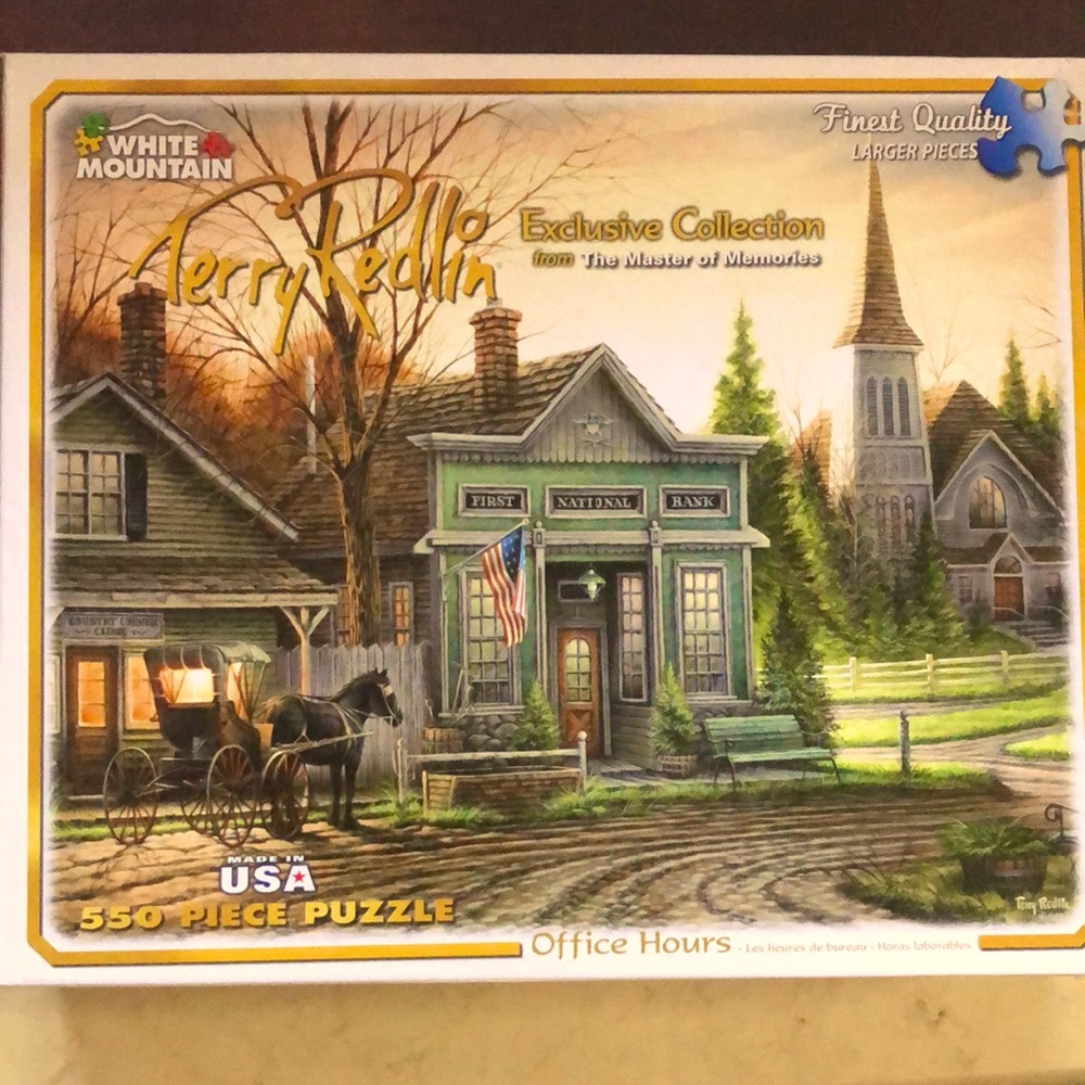White Mountain puzzle- A Terry Redlin “Exclusive Collection” “Office Hours